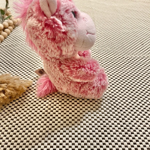 Kellytoy Unicorn Pink Sugar Loaf Corduroy 8” Stuffed Animal Lovey Plush - Picture 4 of 12
